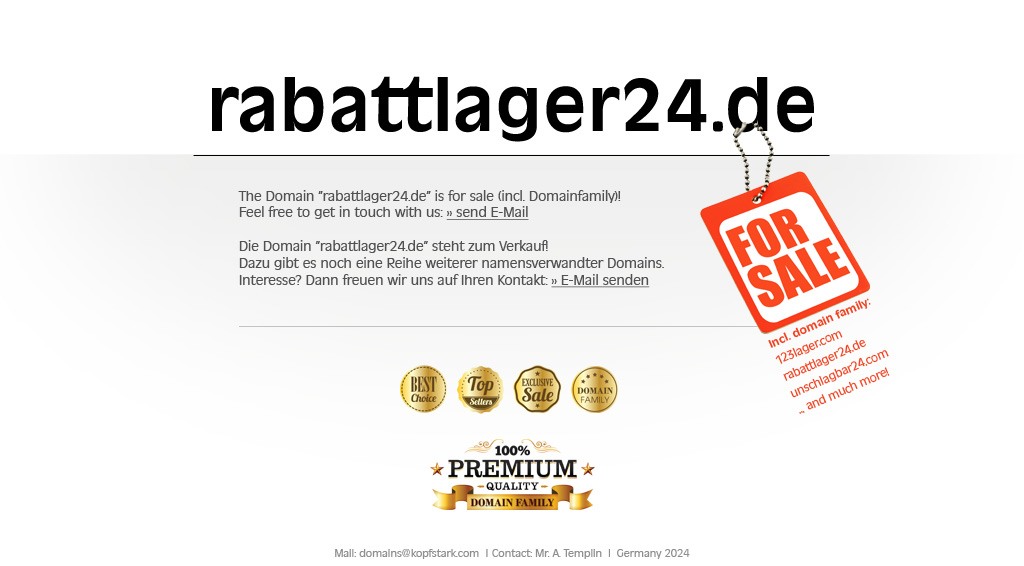 rabattlager24.de for sale!